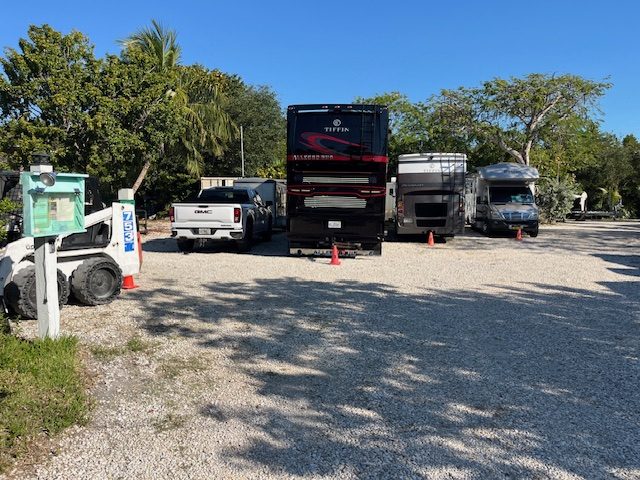RVs in designated spots at Kings Row Storage